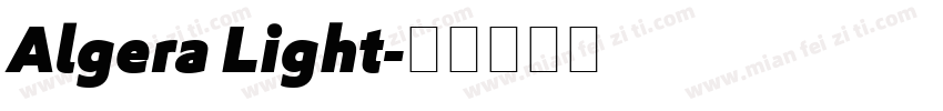 Algera Light字体转换